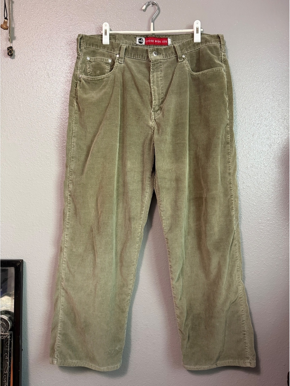 Levi’s Silvertab Loose Wide Leg Corduroy Pants Olive